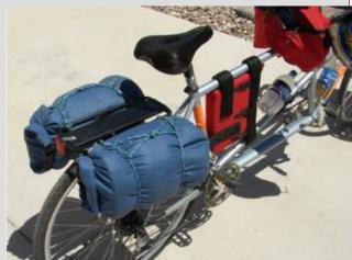 Paire de sacoches étanche pour vélo sur porte bagages arrière